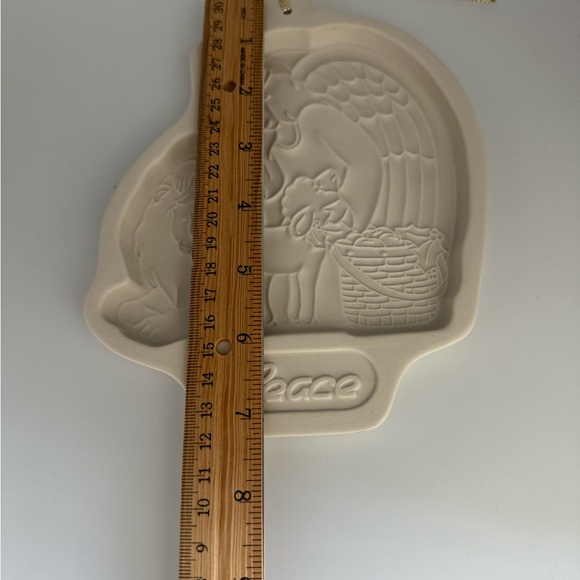 Vintage Longaberger Pottery cookie mold. Peace 1993. - Picture 3 of 4